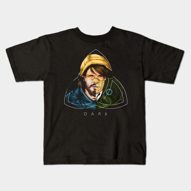 Jonas - D A R K Kids T-Shirt by ArtMoore98